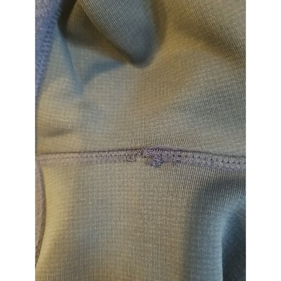 Vtg Mens LL Bean Navy & Gray Full Zip Micro Fleece Jacket , Grey Interior Sz… - Picture 12 of 12